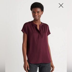 Quince NWT Silk Dolman Sleeve Blouse- M